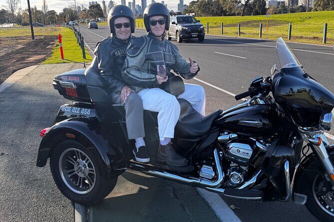 Harley Davidson Trike Tour of Melbourne - St Kilda foreshore and iconic beach views along the route