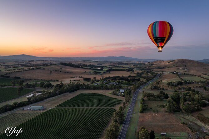 Hot Air Balloon Flight over the Yarra Valley - Chateau Yering Hotel makes this balloon start feel simple