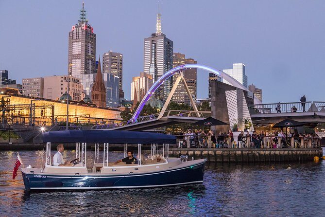 Luxury Private 90min Wine and Cheese Yarra River Cruise - Crown Casino and the Riverfront Towers: Urban Views Without the Street Crowds