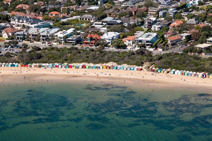 Melbourne: Brighton Beach & Ricketts Point Helicopter Flight - The route in plain English: Moorabbin to Brighton to the bay return