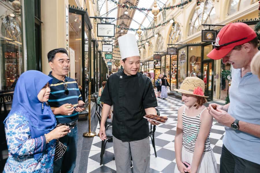 Melbourne Chocolate Wonderland Walking Tour - Entering the Block Arcade: Finding Your Guide and Settling In