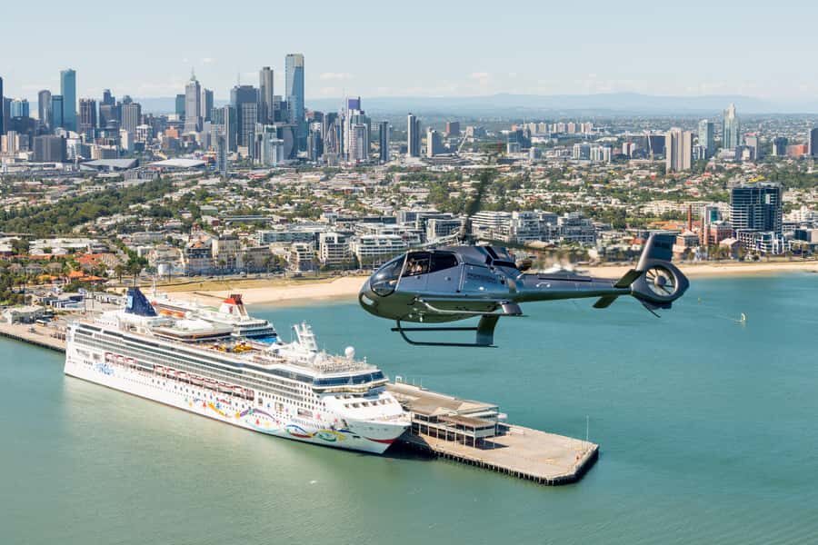 Melbourne: City and Bayside Helicopter Tour - Bayside history on clear display: spotting the J7 submarine wreck