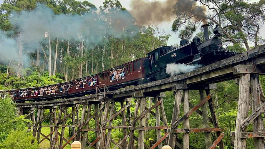 Melbourne: Half-Day Puffing Billy Steam Train Experience - Belgrave Station: photos, conductors, and your first taste of steam