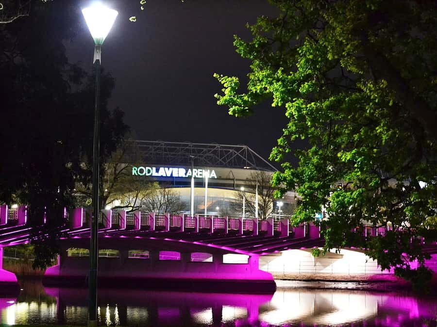 Melbourne: Nighttime Private City Tour with Transfer & Stops - Marvel Stadium in Docklands: Stadium Lights and Waterfront-Edge Photos