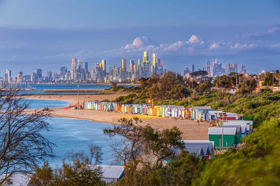 Melbourne: Penguin Parade , Koala & Brighton Bathing Boxes - Brighton Bathing Boxes: 82 colourful huts to start the day