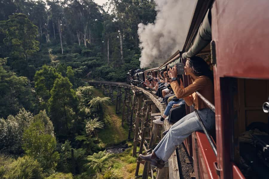 Melbourne: Puffing Billy Railway & Rainforest Tour - Puffing Billy in Open Carriages: the Part You’ll Remember