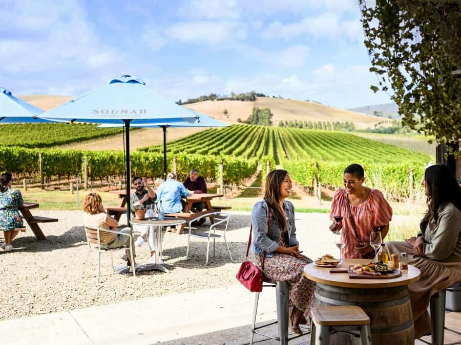 Melbourne: Yarra Valley Half-Day Wine Tour - Getting on board: Arts Centre Melbourne and the Giant Spire