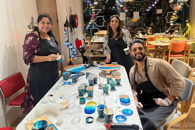 Resin Art Classes Melbourne: Cheeseboards & Coasters - Snacks and tea: the calm part of the evening