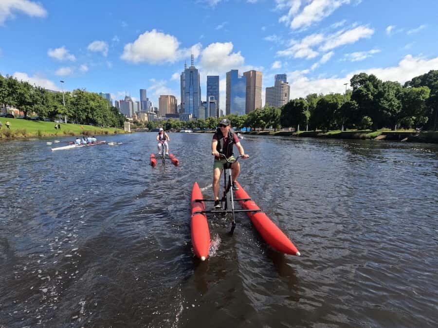 Yarra River, Melbourne Waterbike Tour - Pedaling Upstream Toward the Sporting Precinct