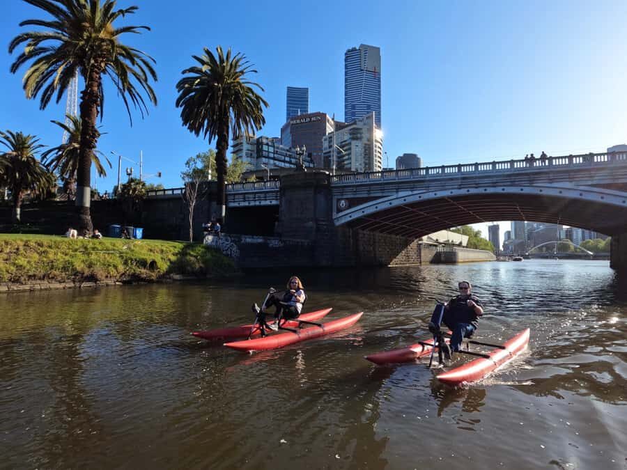 Yarra River, Melbourne Waterbike Tour - Federation Square and Flinders Street Station From the Water