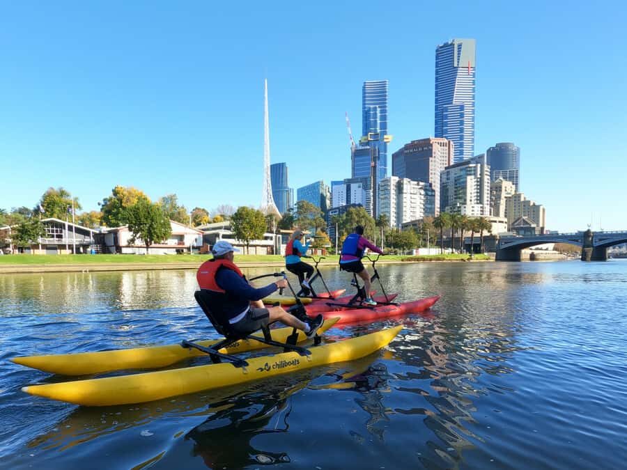 Yarra River, Melbourne Waterbike Tour - Southbank Promenade Energy and the South Wharf Zone